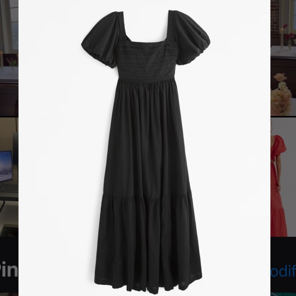 Bow Back BLACK Emerson Maxi Dress